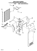 AIR FLOW PARTS Diagram and Parts List for ES5FHAXSQ00  Whirlpool Refrigerator