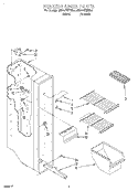 FREEZER LINER Diagram and Parts List for 4ED20ZKIFW00  Whirlpool Refrigerator