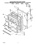 REFRIGERATOR DOOR Diagram and Parts List for ET18NMYAN01  Whirlpool Refrigerator