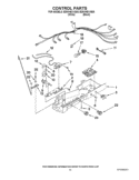 CONTROL PARTS Diagram and Parts List for ED5VHEXVB08  Whirlpool Refrigerator