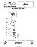 MOTOR AND DRIVE , LIT/OPTIONAL Diagram and Parts List for TF4500XRP3  Whirlpool Trash Compactor