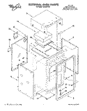 EXTERNAL OVEN Diagram and Parts List for SB100PES4  Whirlpool Range