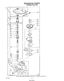 GEARCASE Diagram and Parts List for LA5700XTG0  Whirlpool Washer
