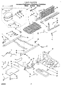 UNIT Diagram and Parts List for ET25DKXBN01  Whirlpool Refrigerator