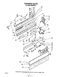 CONSOLE Diagram and Parts List for SHU99052  Whirlpool Dishwasher