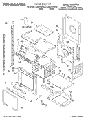 OVEN, LITERATURE Diagram and Parts List for KEMS308GBL2  KitchenAid Microwave Oven Combo