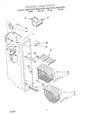 FREEZER LINER Diagram and Parts List for GD22DFXFB02  Whirlpool Refrigerator
