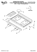 COOKTOP PARTS Diagram and Parts List for VSF315PEMT2  Whirlpool Range