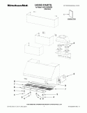 HOOD PARTS Diagram and Parts List for KWCU300WSS0  KitchenAid Range Hood