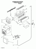 ICEMAKER PARTS Diagram and Parts List for GS2KVAXVS00  Whirlpool Refrigerator