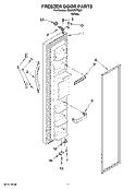FREEZER DOOR PARTS Diagram and Parts List for IS25CFXTQ01  Inglis Refrigerator