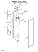 FREEZER DOOR PARTS Diagram and Parts List for ED5CHQXKQ02  Whirlpool Refrigerator