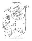 ICE MAKER Diagram and Parts List for ET25DMXWF00  Whirlpool Refrigerator