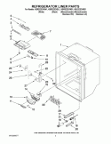 REFRIGERATOR LINER PARTS Diagram and Parts List for KBLS22EVMS1  KitchenAid Refrigerator