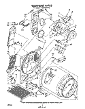 SECTION Diagram and Parts List for LE9800XPW0  Whirlpool Dryer