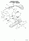 CONTROL PARTS Diagram and Parts List for 6GD25DCXHS10  Whirlpool Refrigerator