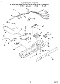 CONTROL Diagram and Parts List for KSRS27FGAL00  KitchenAid Refrigerator