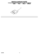 MISCELLANEOUS PARTS OPTIONAL PARTS (NOT INCLUDED) Diagram and Parts List for DUL300XTLS2  Whirlpool Dishwasher