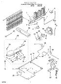 UNIT Diagram and Parts List for ET18PKXGW00  Whirlpool Refrigerator