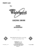 SECTION Diagram and Parts List for LE3000XPW0  Whirlpool Dryer