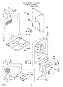 SECTION Diagram and Parts List for LER3622HQ1  Whirlpool Dryer