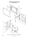 DOOR AND LATCH Diagram and Parts List for MW8800XS0  Whirlpool Microwave