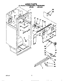 LINER Diagram and Parts List for ET25DQRAW00  Whirlpool Refrigerator