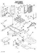 UNIT PARTS Diagram and Parts List for RS25CGXTD00  Roper Refrigerator