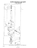 BRAKE AND DRIVE TUBE Diagram and Parts List for KAWE742VWH0  KitchenAid Washer