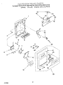 DISPENSER FRONT Diagram and Parts List for GS5SHGXKQ00  Whirlpool Refrigerator