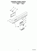 Part Location Diagram of WPW10056394 Whirlpool Touchpad and Control Panel Assembly - White