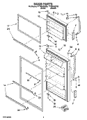 Part Location Diagram of W10153831 Whirlpool NAMEPLATE