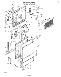 DOOR Diagram and Parts List for SHF5801W0  Whirlpool Dishwasher