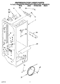 REFRIGERATOR LINER Diagram and Parts List for KSRB22FHSS06  KitchenAid Refrigerator