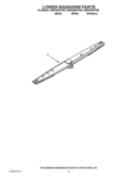 LOWER WASHARM PARTS Diagram and Parts List for WDF530PSYB2  Whirlpool Dishwasher