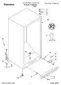 CABINET, LIT/OPTIONAL Diagram and Parts List for TVF15NRGW01  Whirlpool Freezer