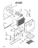 UNIT Diagram and Parts List for EV170NXAN00  Whirlpool Freezer