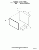 FREEZER DOOR PARTS Diagram and Parts List for KFFS20EYWH00  KitchenAid Refrigerator