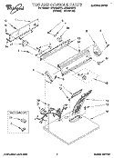 SECTION Diagram and Parts List for LER4624BW0  Whirlpool Dryer