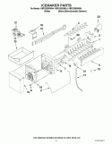 ICEMAKER PARTS Diagram and Parts List for KBFS25EWBL4  KitchenAid Refrigerator