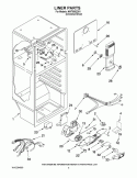 LINER PARTS Diagram and Parts List for NWT0002D01  Whirlpool Refrigerator