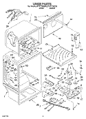 Part Location Diagram of 2210504 Whirlpool COVER-FILT