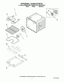 INTERNAL OVEN PARTS Diagram and Parts List for GBS309PVB03  Whirlpool Wall Oven