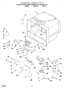 FREEZER LINER Diagram and Parts List for GB22DKXGB02  Whirlpool Refrigerator