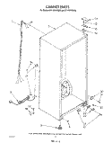 CABINET Diagram and Parts List for EV110FXVW00  Whirlpool Freezer