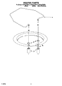 HEATER PARTS Diagram and Parts List for KUDI02CRWH3  KitchenAid Dishwasher