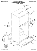 CABINET Diagram and Parts List for TT18HAXDW01  Estate Refrigerator