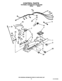 CONTROL PARTS Diagram and Parts List for ED5VHEXVB09  Whirlpool Refrigerator