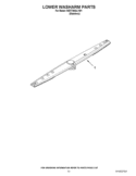 LOWER WASHARM PARTS Diagram and Parts List for WDT790SLYM1  Whirlpool Dishwasher