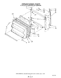 FREEZER DOOR Diagram and Parts List for ET16JMXSW04  Whirlpool Refrigerator